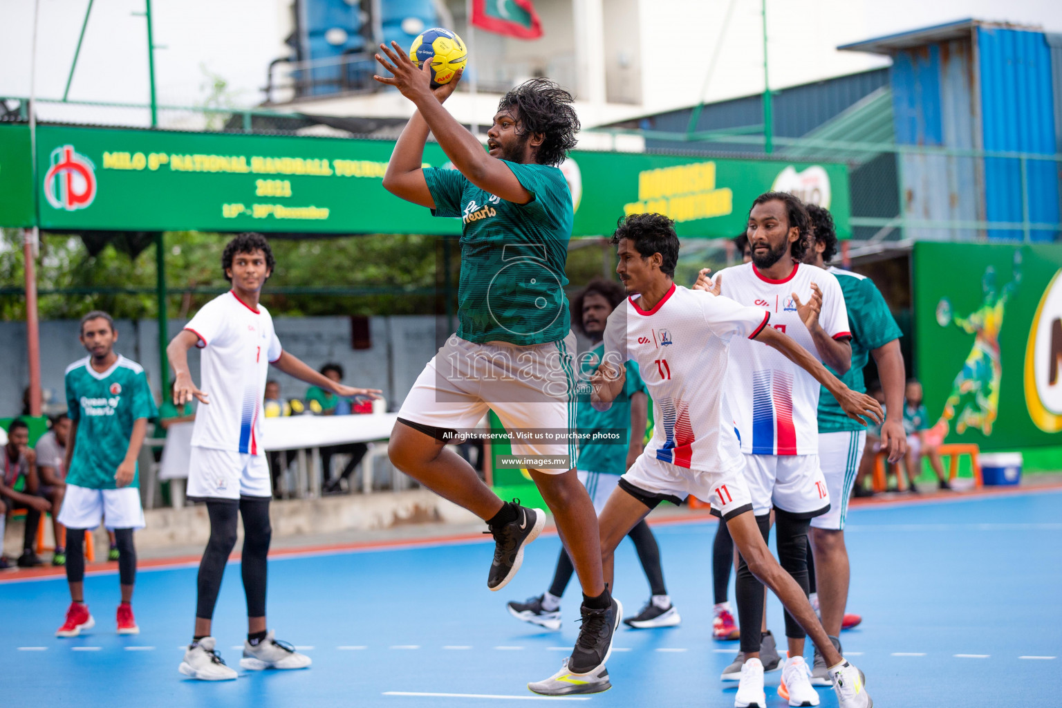 Milo 8th National Handball Tournament Day3, 17th December 2021, at Handball Ground, Male', Maldives. Photos by Shuu Abdul Sattar