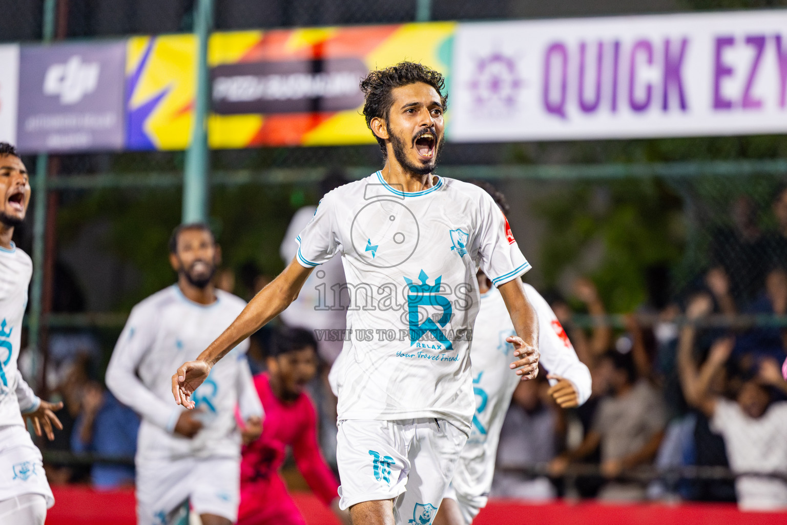 AA Bodufolhudhoo vs AA Thoddoo in Day 15 of Golden Futsal Challenge 2025 was held on Sunday, 19th January 2025, in Hulhumale', Maldives. Photos: Nausham Waheed / images.mv