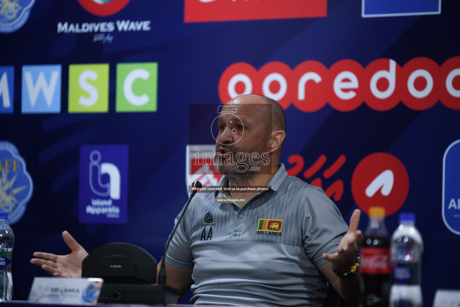 Match Day 3, Pre-match Press Conference of SAFF Championship 2021 held on 06th October 2021 at Galholhu National Stadium, Male', Maldives