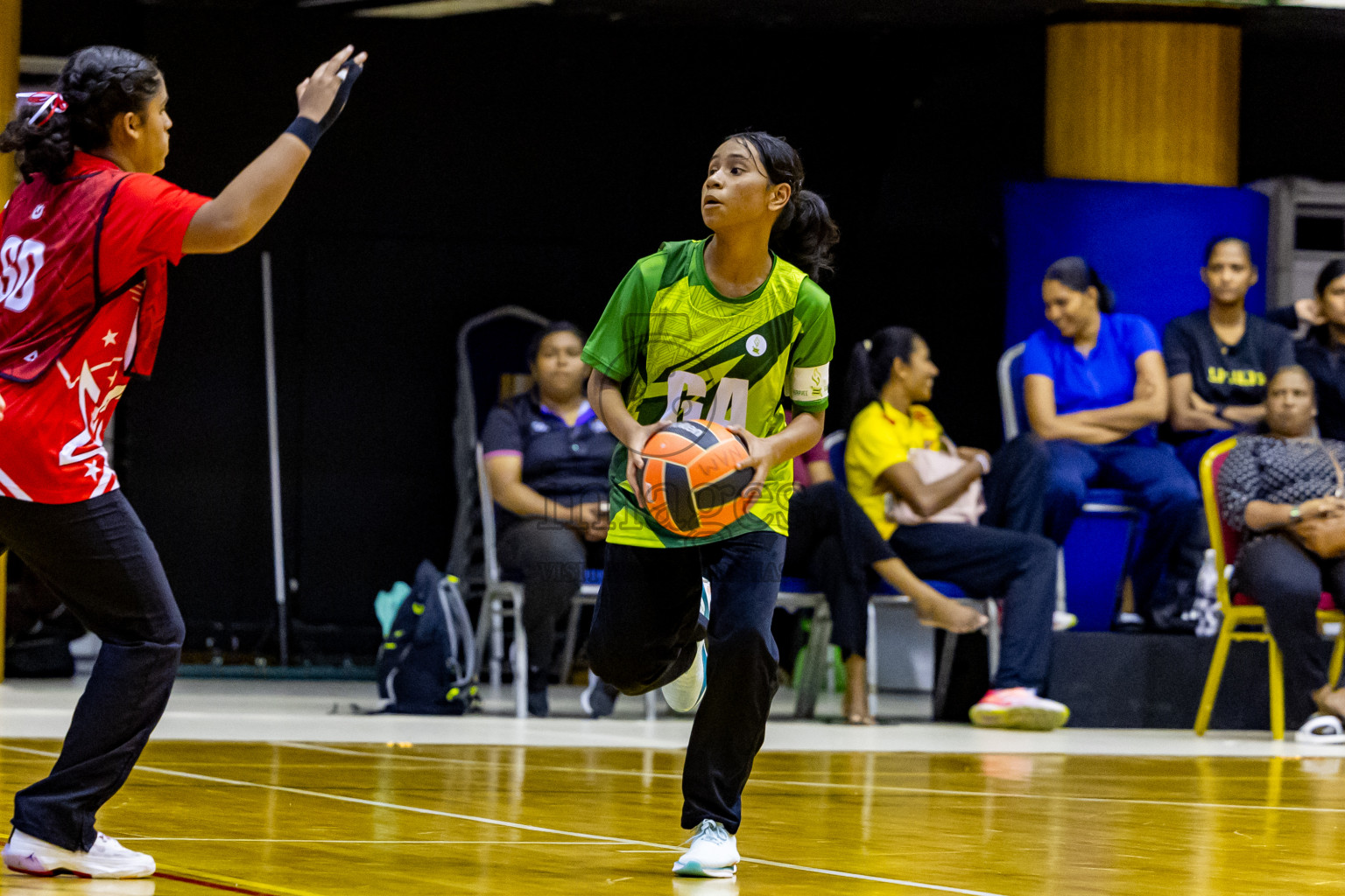 Day 14 of 25th Inter-School Netball Tournament was held in Social Center at Male', Maldives on Sunday, 25th August 2024. Photos: Nausham Waheed / images.mv