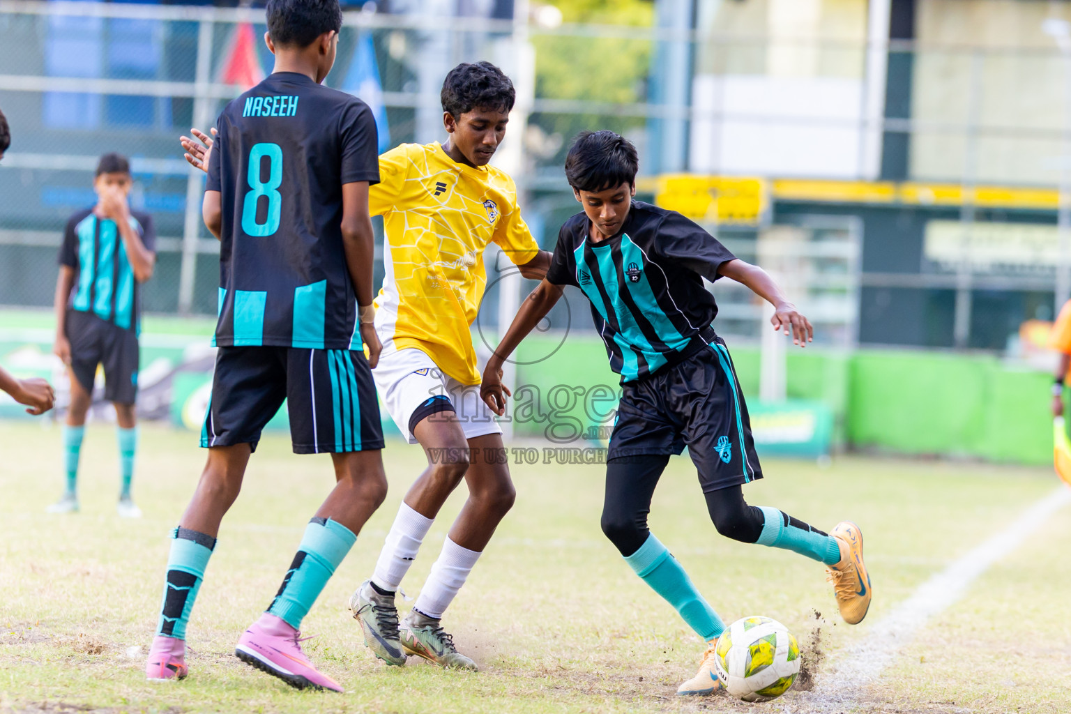 Day 5 of MILO Academy Championship 2025 (U14) was held on Monday, 3rd November 2025 at Henveiru Football Grounds, Male', Maldives . Photos: Nausham Waheed / images.mv