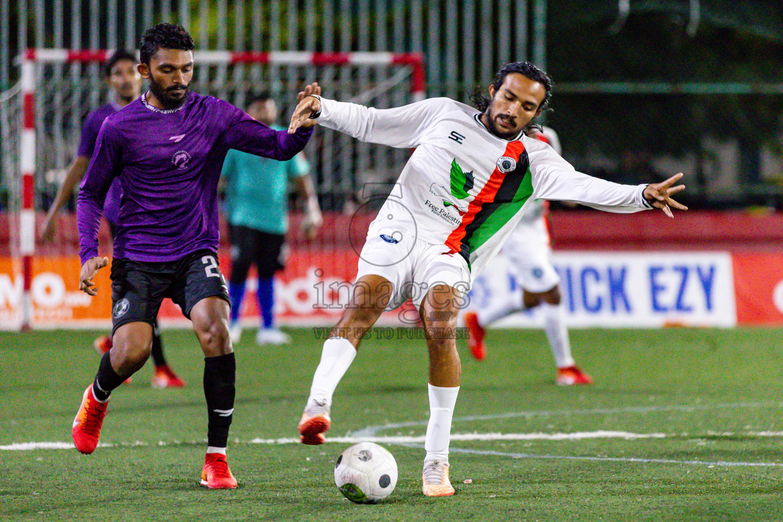 GA. Kolamaafushi vs GA. Kanduhulhuhdhoo in Day 19 of Golden Futsal Challenge 2024 was held on Friday, 2nd February 2024 in Hulhumale', Maldives 
Photos: Hassan Simah / images.mv