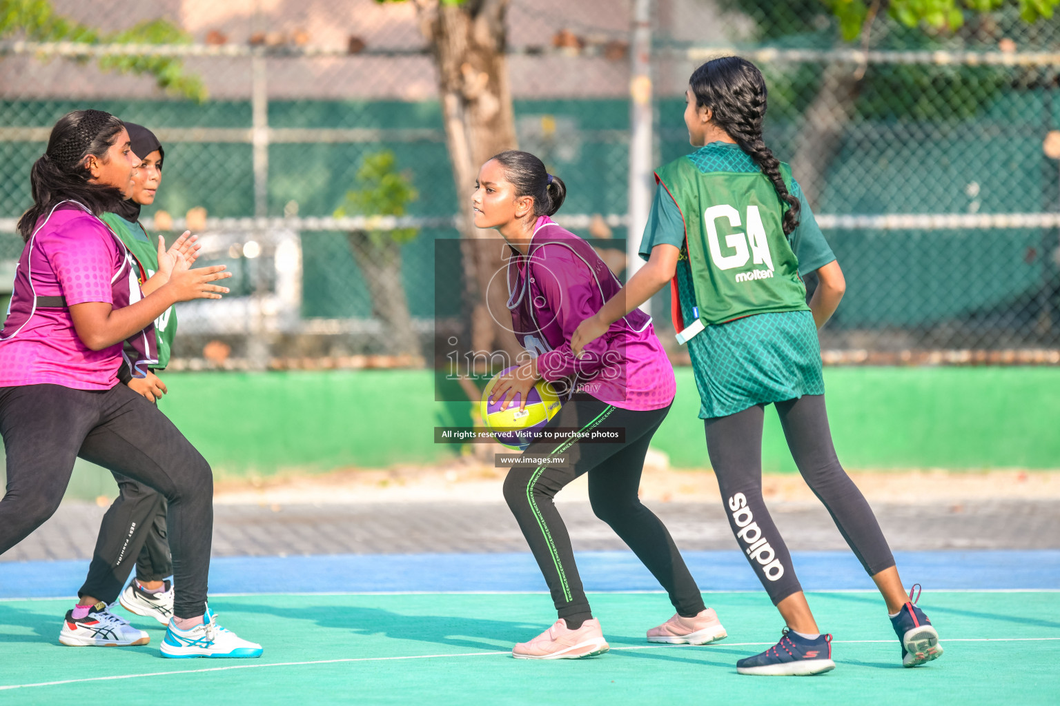 Day 9 of Junior Netball Championship 2022 held in Male', Maldives. Photos by Nausham Waheed