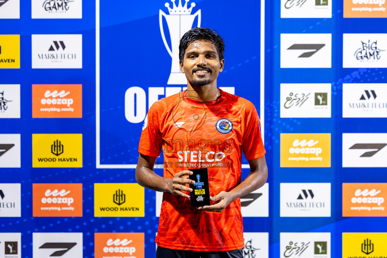 Stelco RC vs Wamco in Day 8 of Office League 2025 was held on Wednesday, 23rd April 2025 in Hulhumale', Maldives. Photos: Nausham Waheed  / images.mv