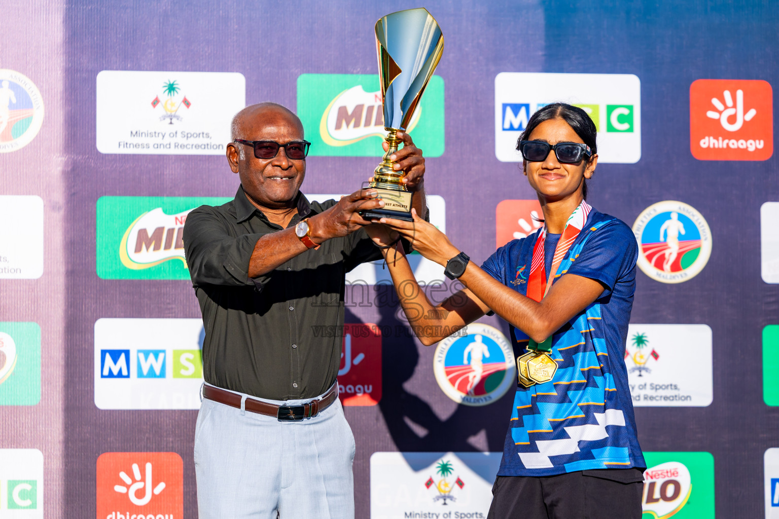 Day 3 of National Athletics Championship 2025 was held at Ekuveni Running Ground in Male', Maldives on Saturday, 16th August 2025. Photos: Nausham Waheed / images.mv