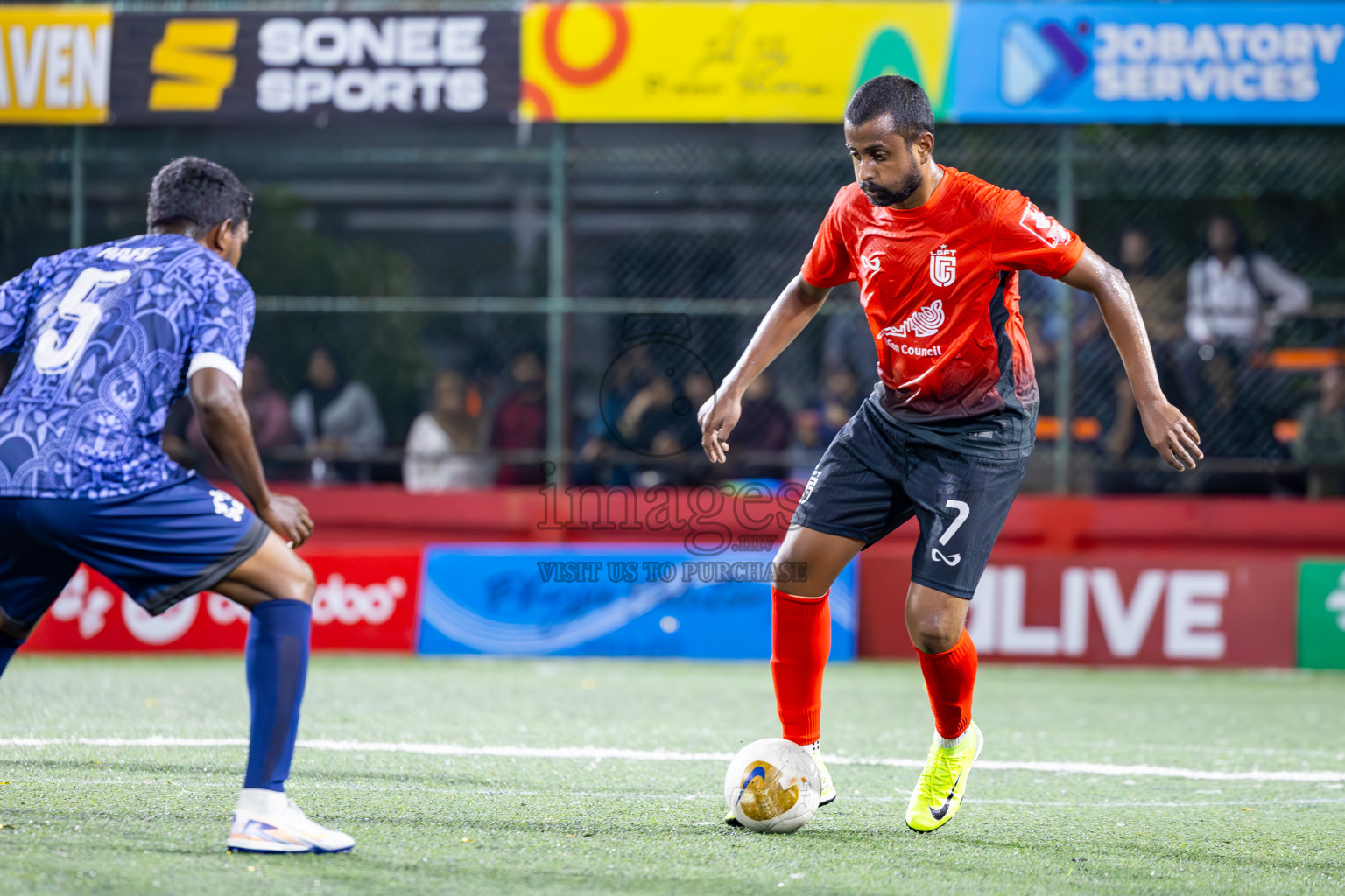 L Gan vs L Mundoo in Atoll Round Final on Day 22 of Golden Futsal Challenge 2025 was held on Sunday , 26th January 2025, in Hulhumale', Maldives.
Photos: Ismail Thoriq / images.mv