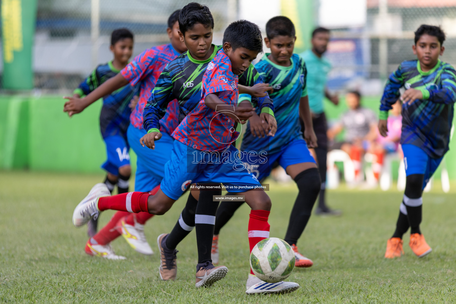 Day 1 of MILO Academy Championship 2023 (U12) was held in Henveiru Football Grounds, Male', Maldives, on Friday, 18th August 2023. Photos: Mohamed Mahfooz Moosa / images.mv