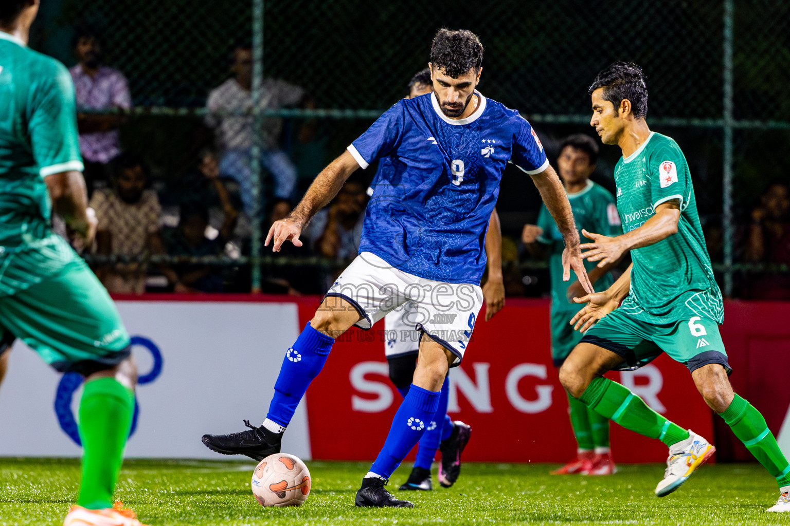 MACL vs Baros in Day 4 of Club Maldives Cup 2025 was held in Rehendi Futsal Ground, Hulhumale', Maldives on Thursday, 2nd October 2025. Photos: Nausham Waheed / images.mv