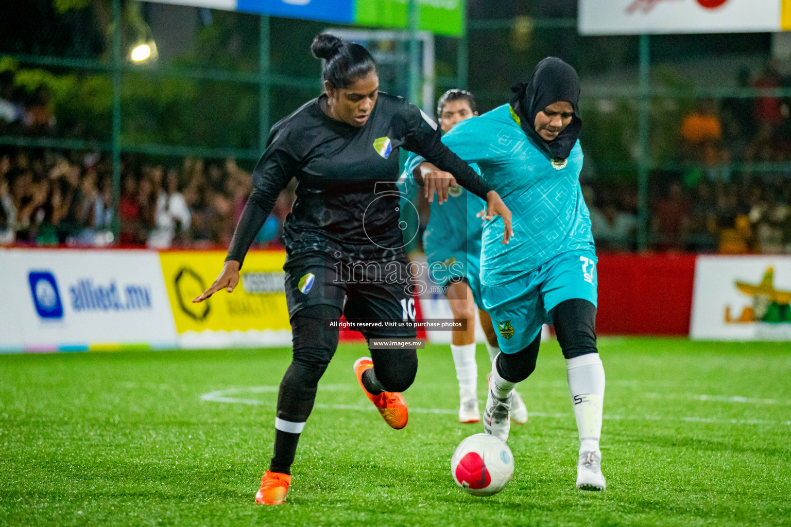 Club WAMCO vs DSC in the Semi-finals of Eighteen Thirty Women's Futsal Fiesta 2022 was held in Hulhumale', Maldives on Saturday, 29th October 2022. Photos: Hassan Simah, Ismail Thoriq / images.mv