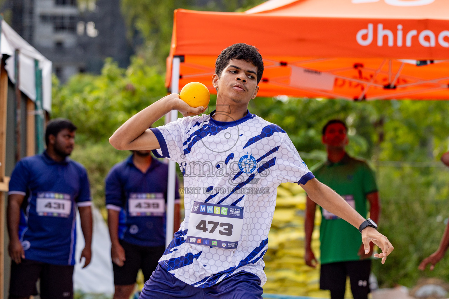 Day 2 of MWSC Interschool Athletics Championships 2024 held in Hulhumale Running Track, Hulhumale, Maldives on Sunday, 10th November 2024. 
Photos by: Hassan Simah / Images.mv