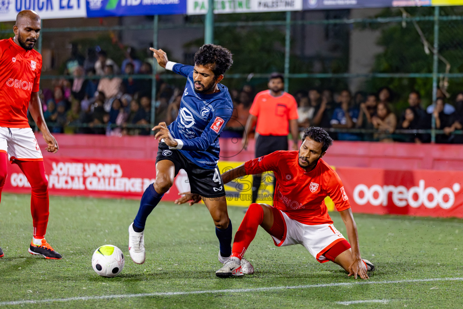 K. Gaafaru VS B. Eydhafushi on Day 36 of Golden Futsal Challenge 2024 was held on Wednesday, 21st February 2024, in Hulhumale', Maldives 
Photos: Hassan Simah/ images.mv