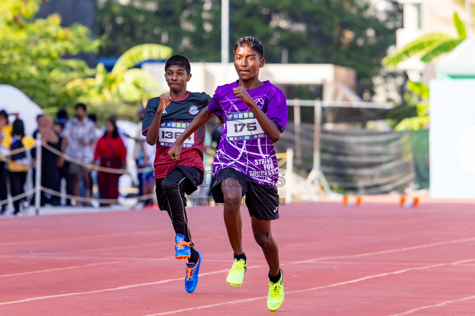 Day 3 of MWSC Interschool Athletics Championships 2024 held in Hulhumale Running Track, Hulhumale, Maldives on Monday, 11th November 2024. Photos by: Nausham Waheed / Images.mv