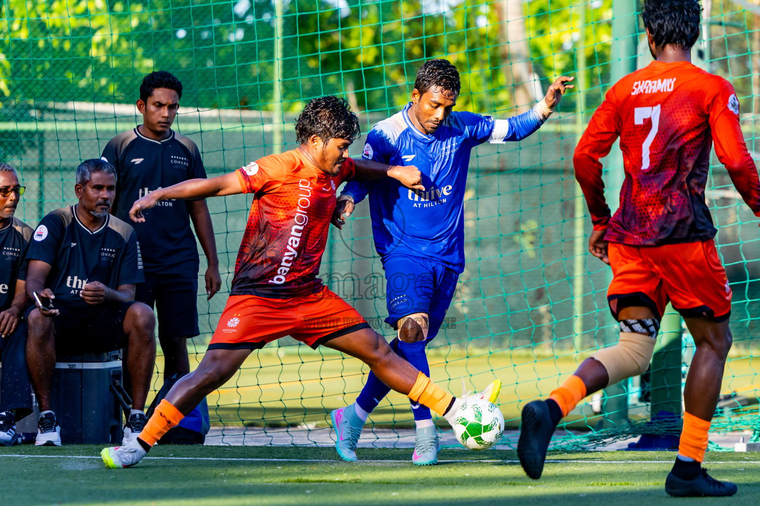 Dhaalu Zone vs Ari Zone in the Leg 2 of Resort Super League 2025 was held on Saturday, 5th July 2025 in Conrad Maldives Rangali Island, Alif Dhaalu Atoll, Maldives. Photos: Nausham Waheed / images.mv