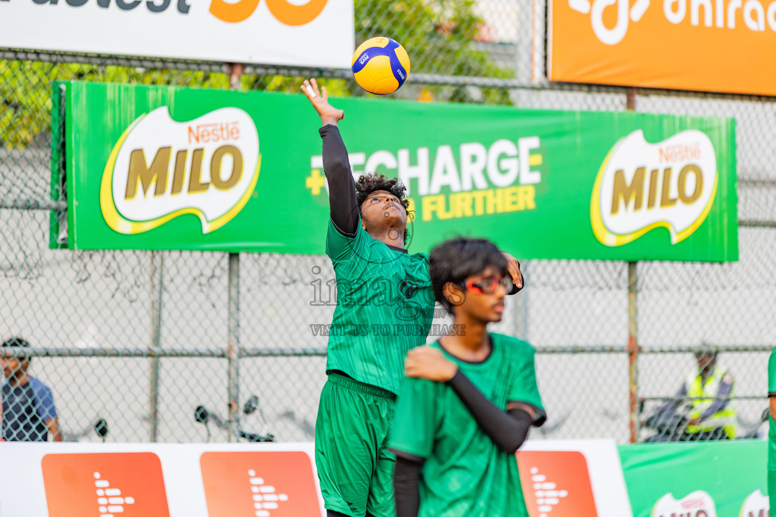 Milo National Junior Volleyball Championship 2025 Day 1 was held on Saturday, 22nd November 2025 at Ekuveni Turf Court Male', Maldives. Photos: Areef Adam / images.mv