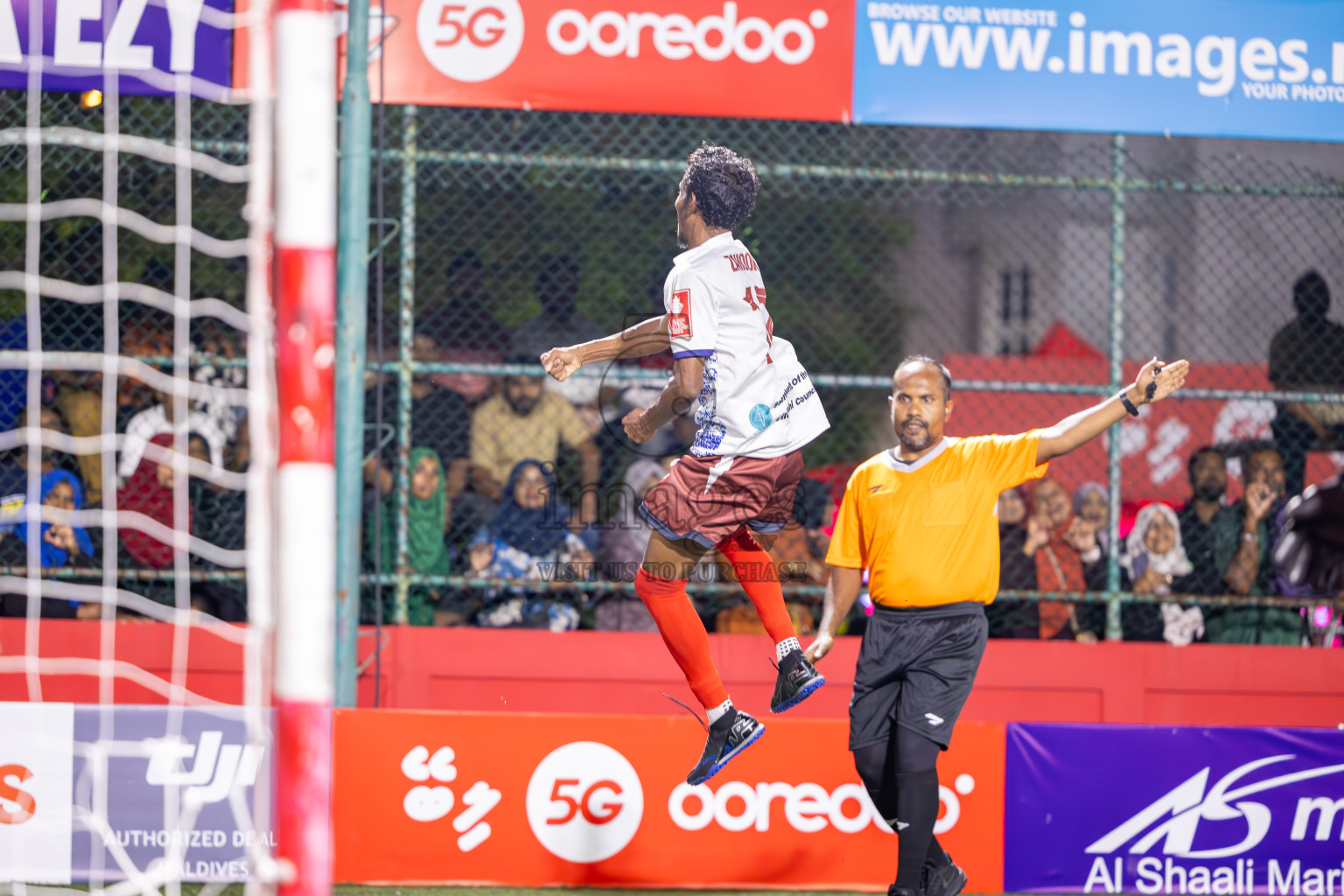 Th Dhiyamigili vs Th Vilufushi  in Day 6 of Golden Futsal Challenge 2025 on Friday, 6th January 2025, in Hulhumale', Maldives
Photos: Ismail Thoriq / images.mv