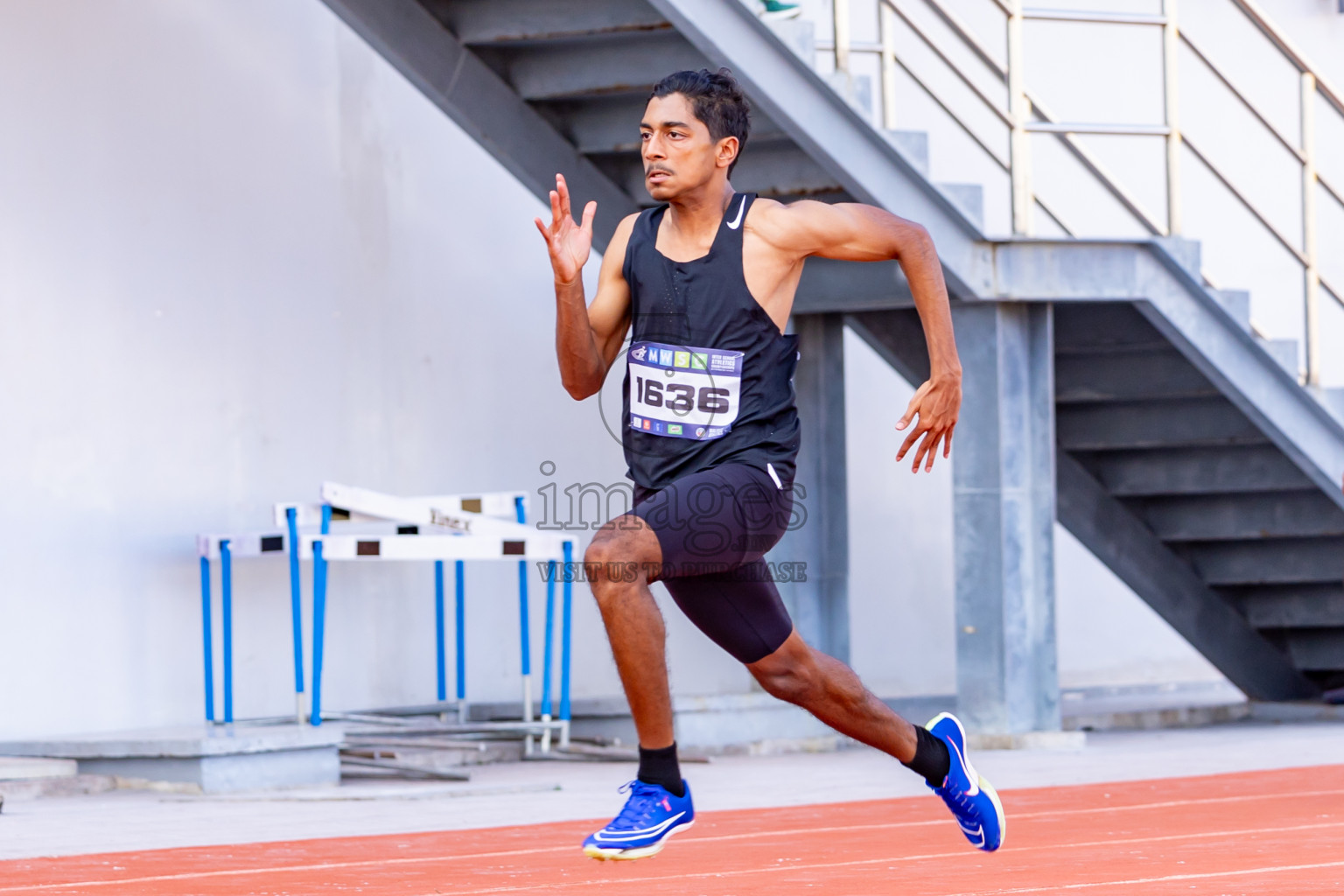 Day 3 of MWSC Interschool Athletics Championships 2024 held in Hulhumale Running Track, Hulhumale, Maldives on Monday, 11th November 2024. Photos by: Nausham Waheed / Images.mv