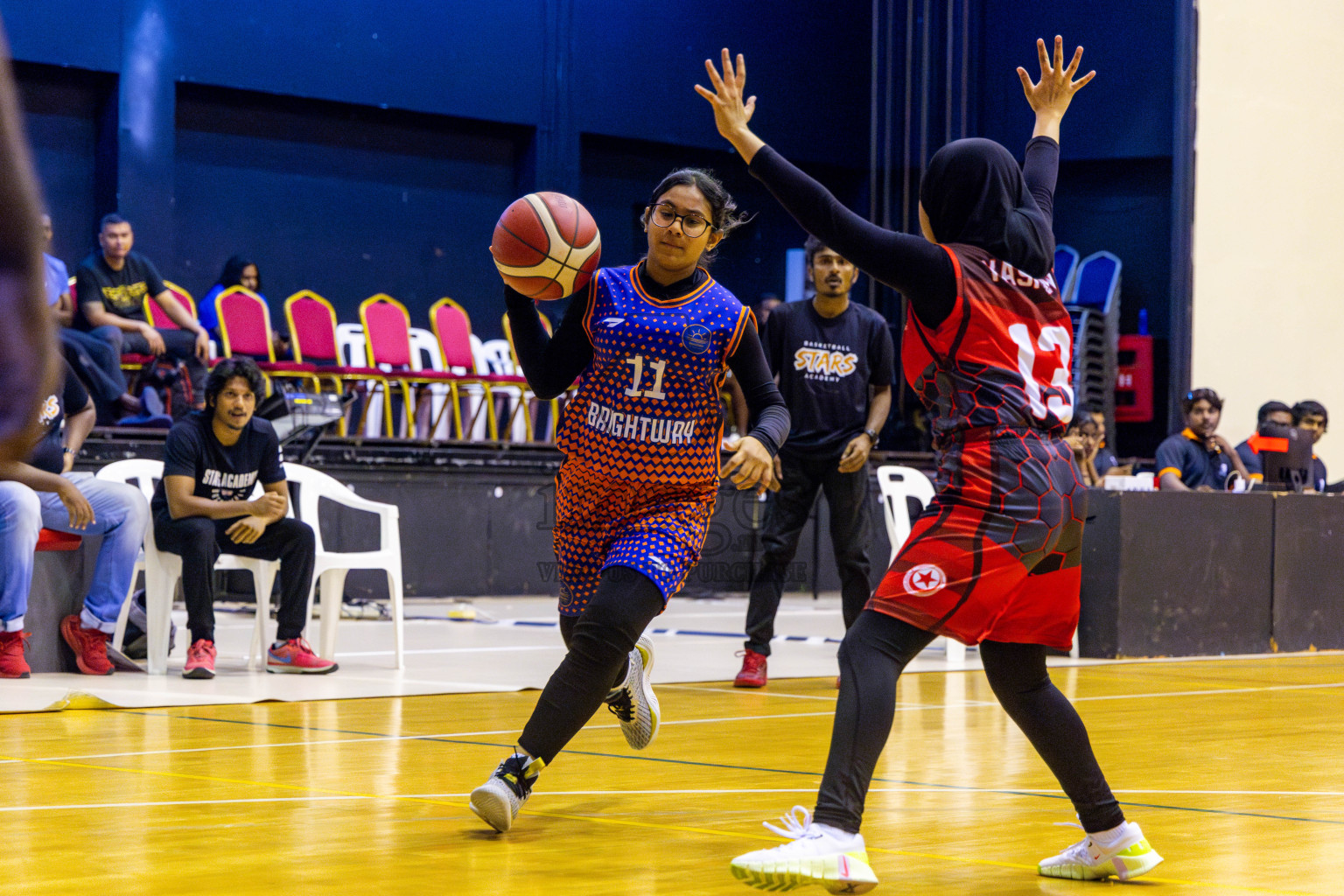 Iskandhar School vs Billabong High International School in day 8 of Junior Championship 2024 was held in Social Center, Male', Maldives on Tuesday, 19th November 2024. Photos: Nausham Waheed / images.mv