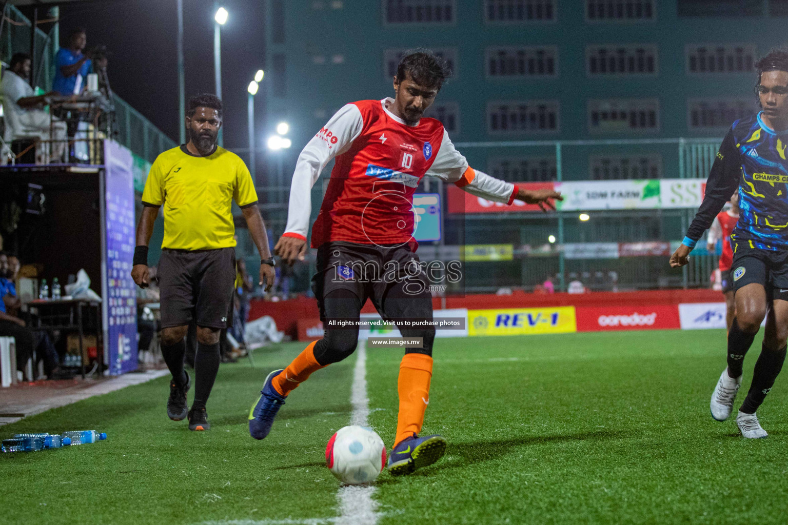 GA. Gemanafushi vs GA. Dhevvadhoo in Day 2 of Golden Futsal Challenge 2023 on 06 February 2023 in Hulhumale, Male, Maldives