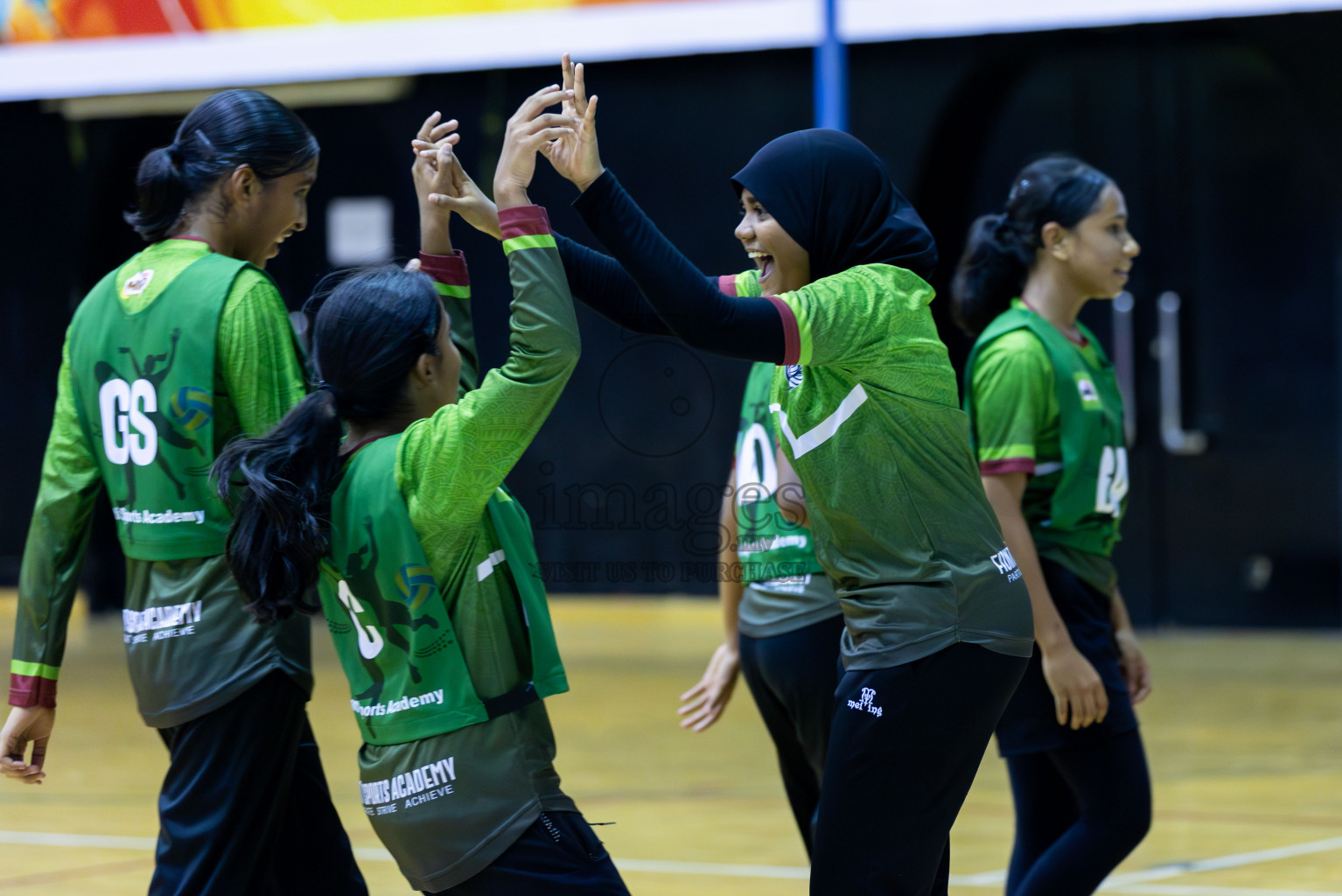 N Sports Academy B vs FIONTI Sports Club in Day 1 of 3rd Junior Championship - Netball association of Maldives, held at Social Center on 19th January 2025 . Photos by Shuu Abdul Sattar