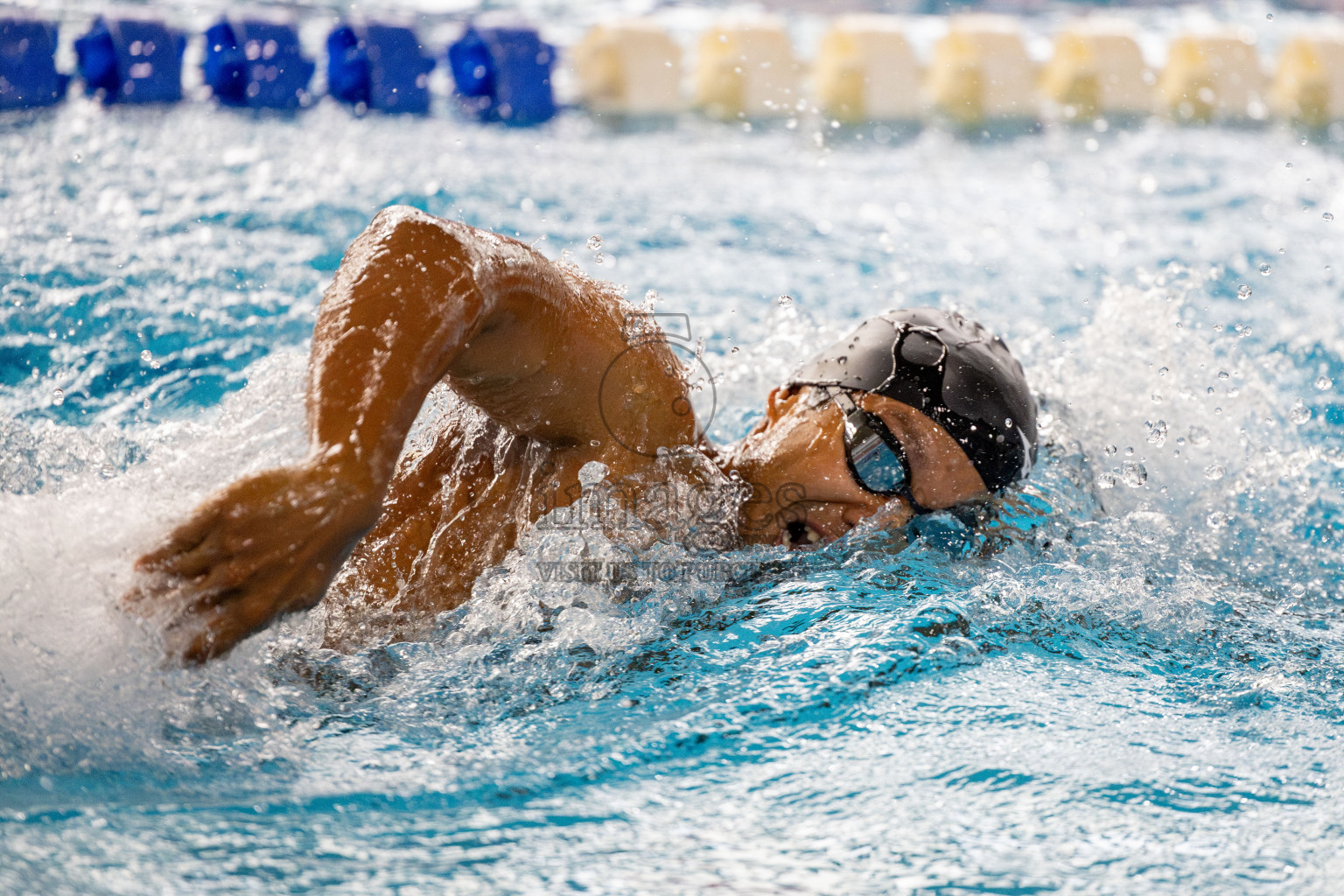 Day 4 of National Swimming Competition 2024 held in Hulhumale', Maldives on Monday, 16th December 2024. 
Photos: Hassan Simah / images.mv