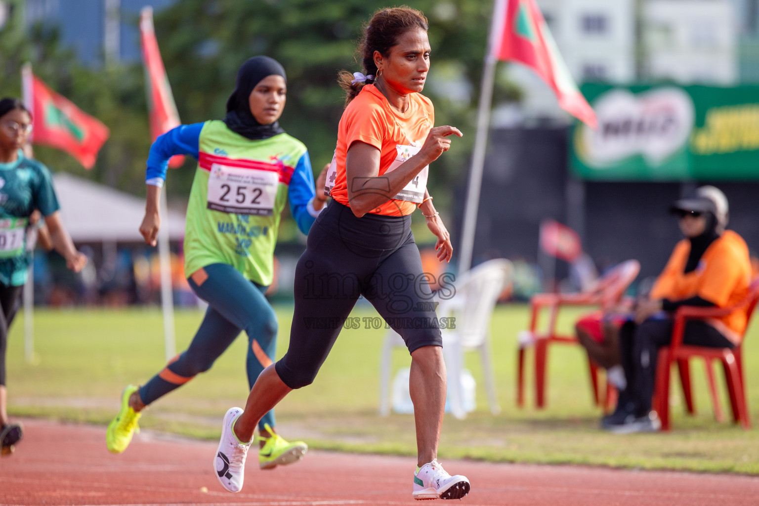 Day 2 of 33rd National Athletics Championship was held in Ekuveni Track at Male', Maldives on Friday, 6th September 2024. Photos: Shuu Abdul Sattar / images.mv