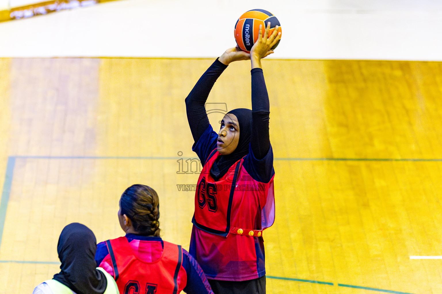 Club Matrix vs Club Green Streets in Final of 21st National Netball Tournament was held in Social Canter at Male', Maldives on Wednesday, 22nd May 2024. Photos: Nausham Waheed / images.mv