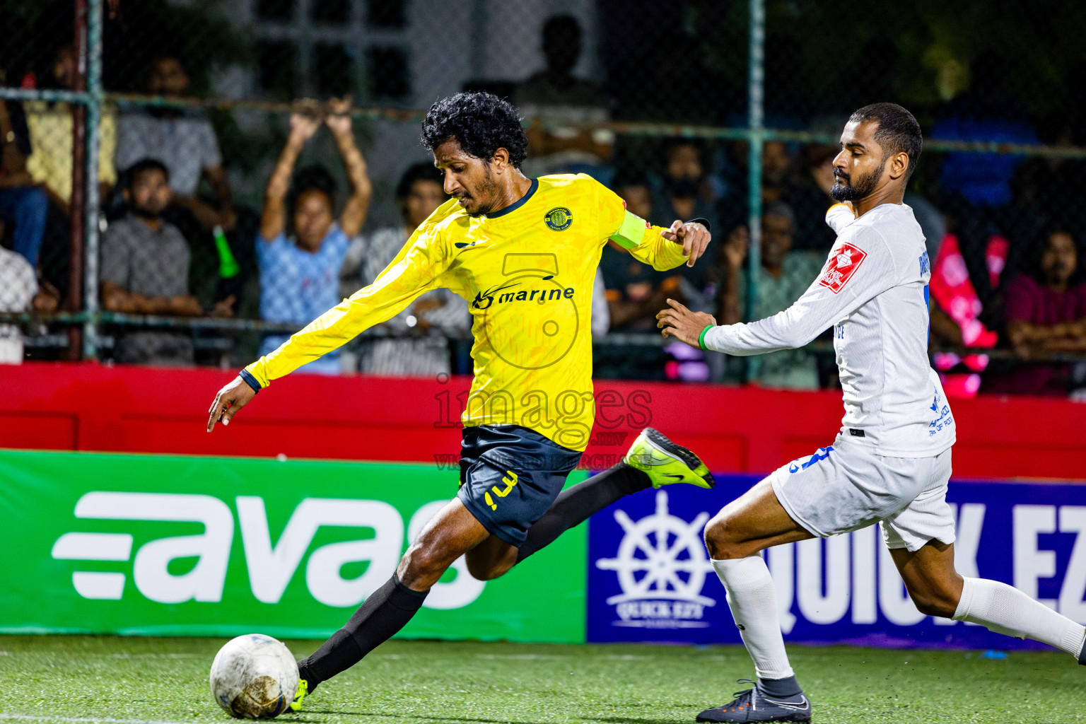 Gdh Gadhdhoo vs S Hithadhoo in zone round Day 30 of Golden Futsal Challenge 2025 was held on Monday , 3rd February 2025, in Hulhumale', Maldives. Photos: Nausham Waheed / images.mv