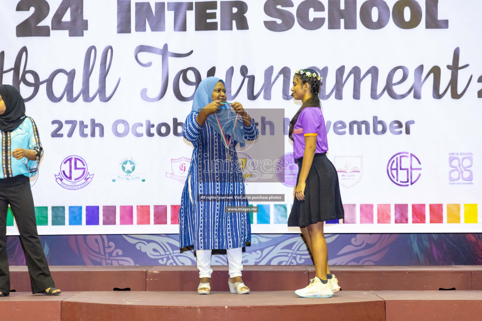 Final of 24th Interschool Netball Tournament 2023 was held in Social Center, Male', Maldives on 7th November 2023. Photos: Nausham Waheed / images.mv