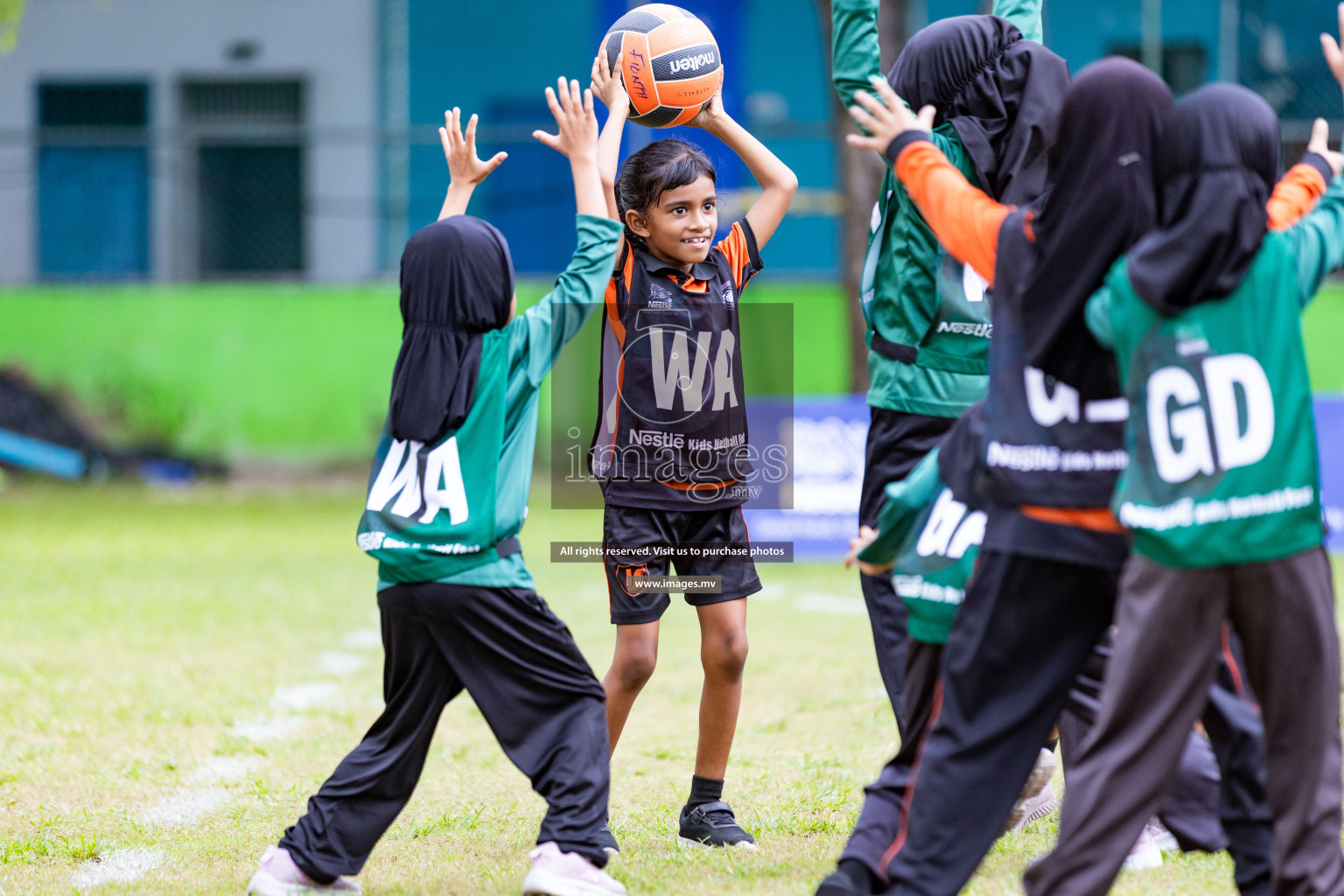 Day 1 of Nestle' Kids Netball Fiesta 2023 held in Henveyru Stadium, Male', Maldives on Thursday, 30th November 2023. Photos by Nausham Waheed / Images.mv