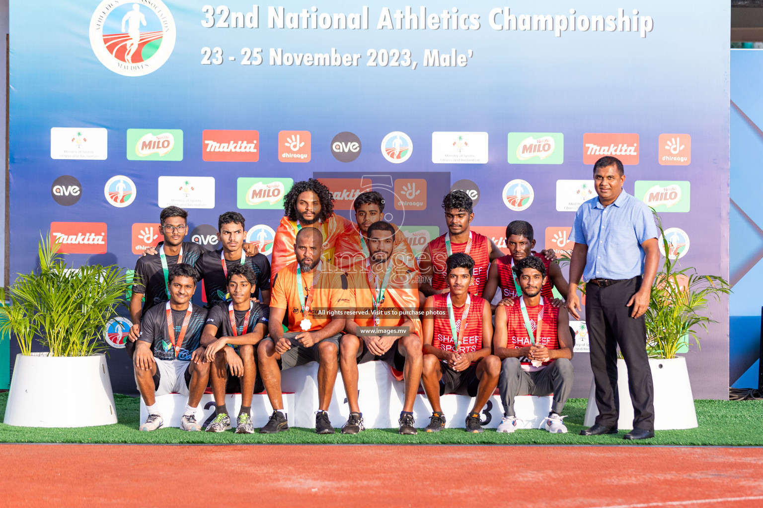 Day 3 of National Athletics Championship 2023 was held in Ekuveni Track at Male', Maldives on Saturday, 25th November 2023. Photos: Nausham Waheed / images.mv