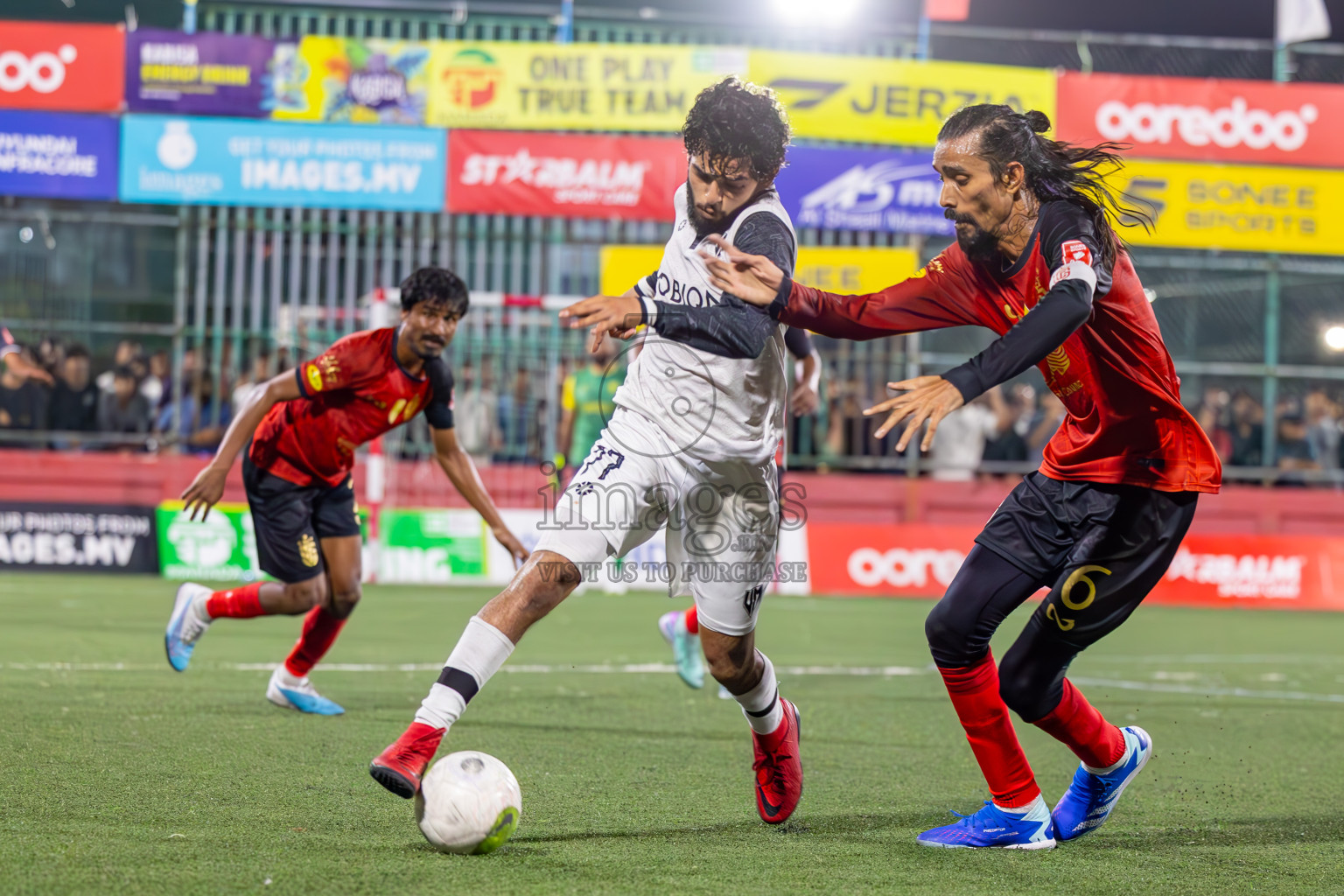 Vilimale vs L Gan in Semi Finals of Golden Futsal Challenge 2024 which was held on Friday, 1st March 2024, in Hulhumale', Maldives.
Photos: Ismail Thoriq / images.mv