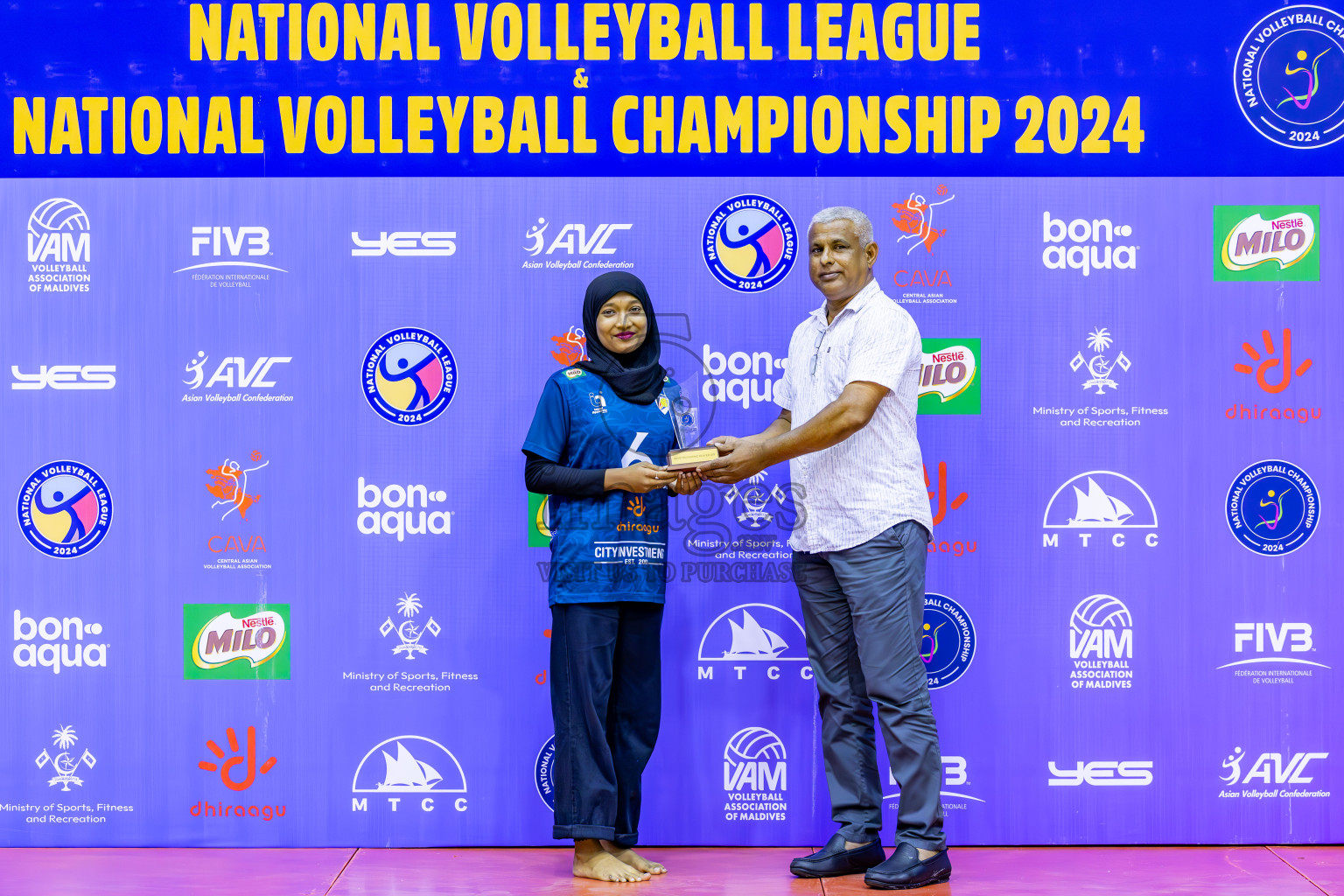 Club WAMCO vs Police Club in the final of National Volleyball Championship 2024 (women's division) was held in Social Center Indoor Hall on Thursday, 24th October 2024. 
Photos: Ismail Thoriq / images.mv