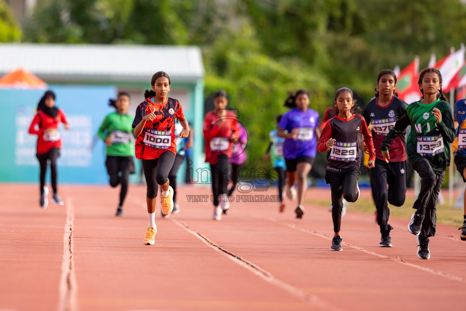 Day 3 of MWSC Interschool Athletics Championships 2024 held in Hulhumale Running Track, Hulhumale, Maldives on Monday, 11th November 2024. 
Photos by: Hassan Simah / Images.mv