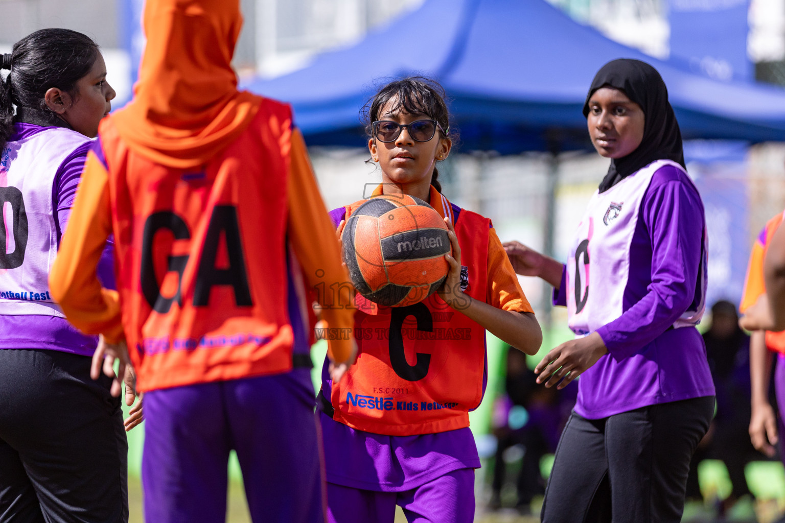 Day 3 of Nestle' Kids Netball Fiesta 2023 held in Henveyru Stadium, Male', Maldives on Saturday, 2nd December 2023. Photos by Nausham Waheed / Images.mv