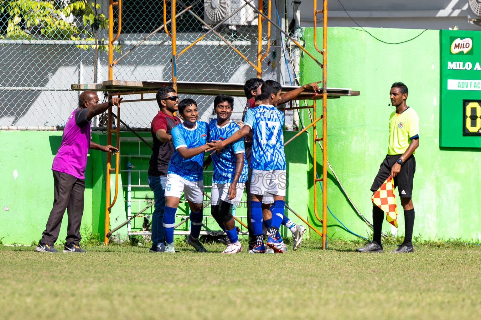 Day 4 of MILO Academy Championship 2024 (U-14) was held in Henveyru Stadium, Male', Maldives on Sunday, 3rd November 2024. 
Photos: Hassan Simah / Images.mv