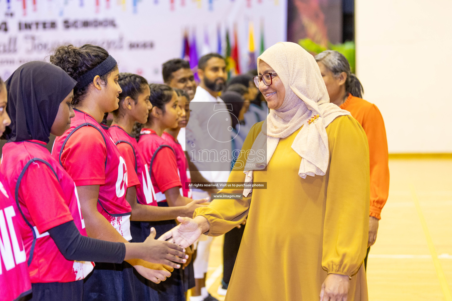 Final of 24th Interschool Netball Tournament 2023 was held in Social Center, Male', Maldives on 7th November 2023. Photos: Nausham Waheed / images.mv