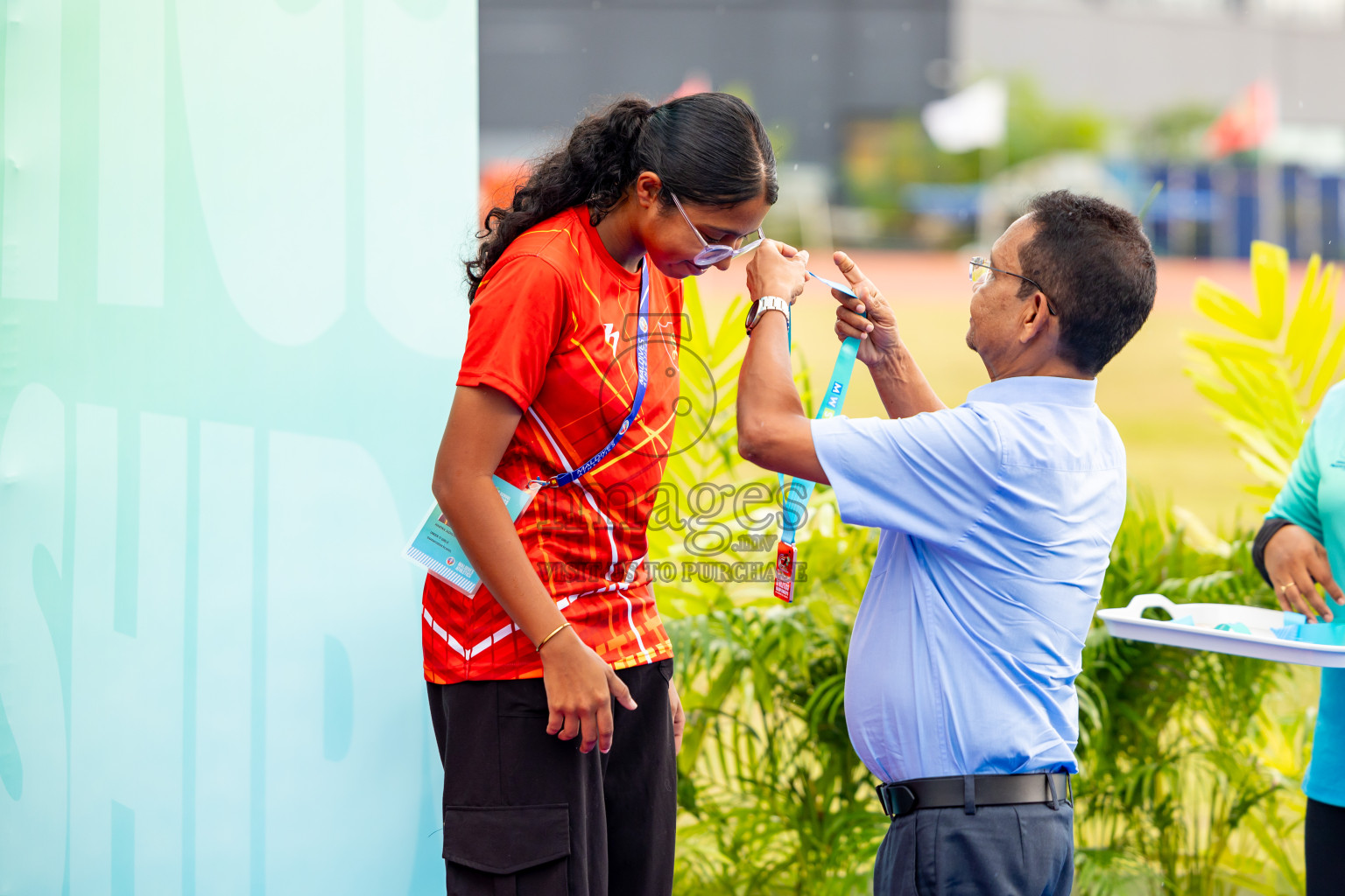 Day 6 of MWSC Interschool Athletics Championships 2024 held in Hulhumale Running Track, Hulhumale, Maldives on Thursday, 14th November 2024. Photos by: Nausham Waheed / Images.mv