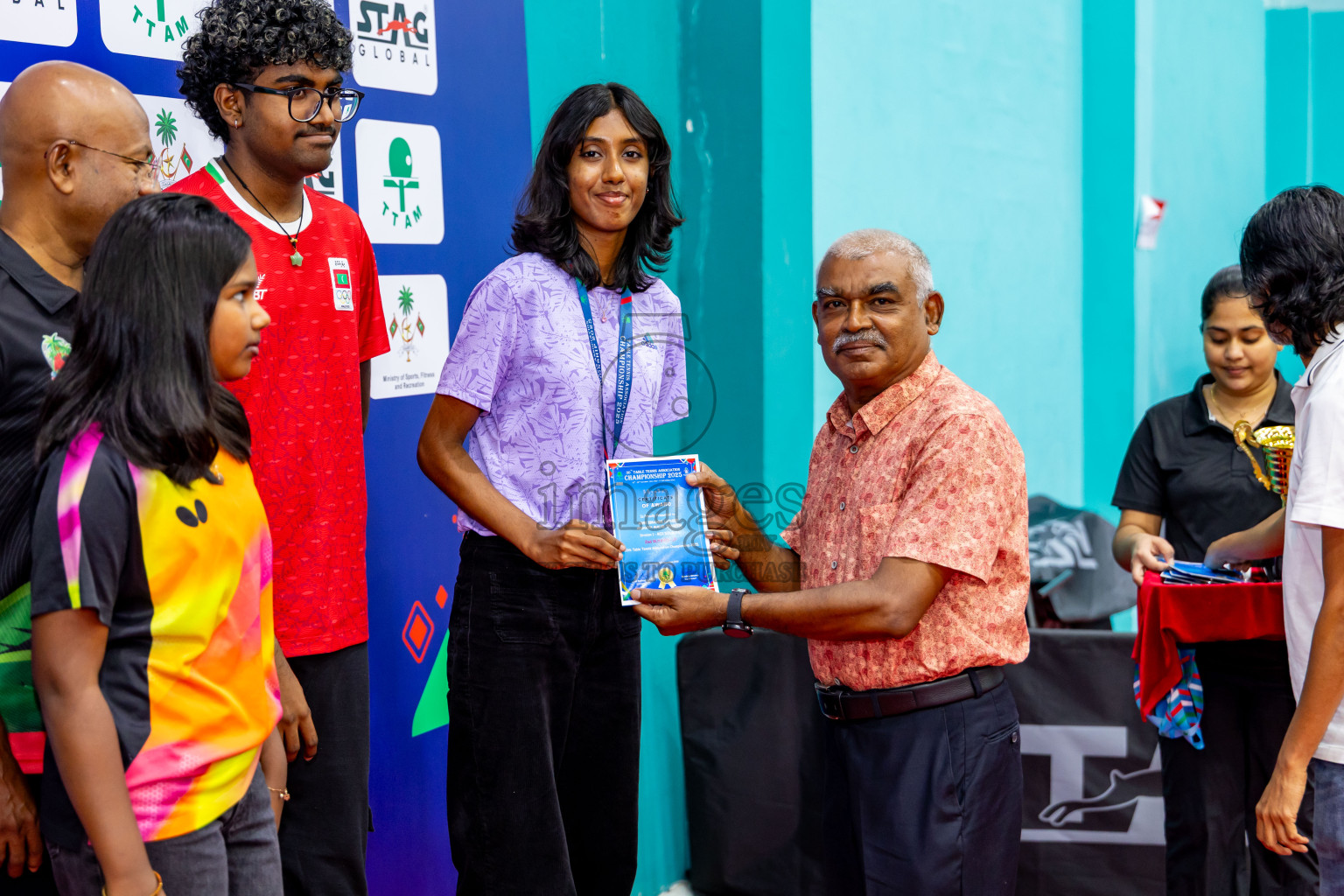 Finals of 30th Table Tennis Association Championship 2025 was held on Saturday, 20th September 2025 in Male' TT Hall, Male', Maldives. Photos: Nausham Waheed / images.mv