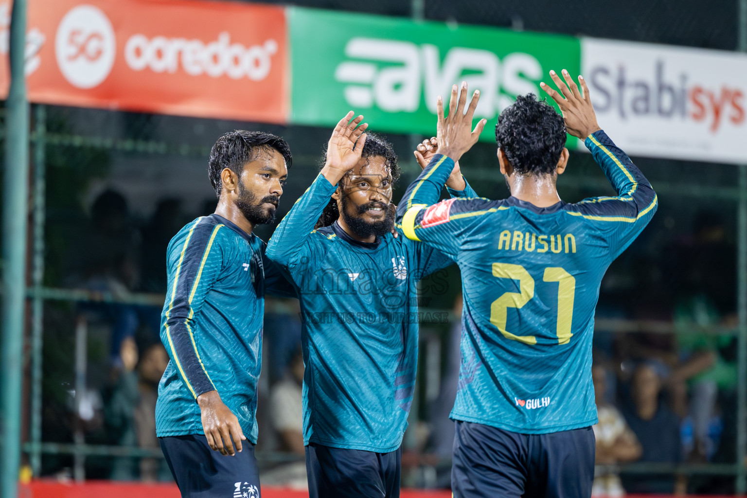 K Thulusdhoo vs K Gulhi in Day 10 of Golden Futsal Challenge 2025 was held on Tuesday, 14th January 2025, in Hulhumale', Maldives Photos: Ismail Thoriq / images.mv