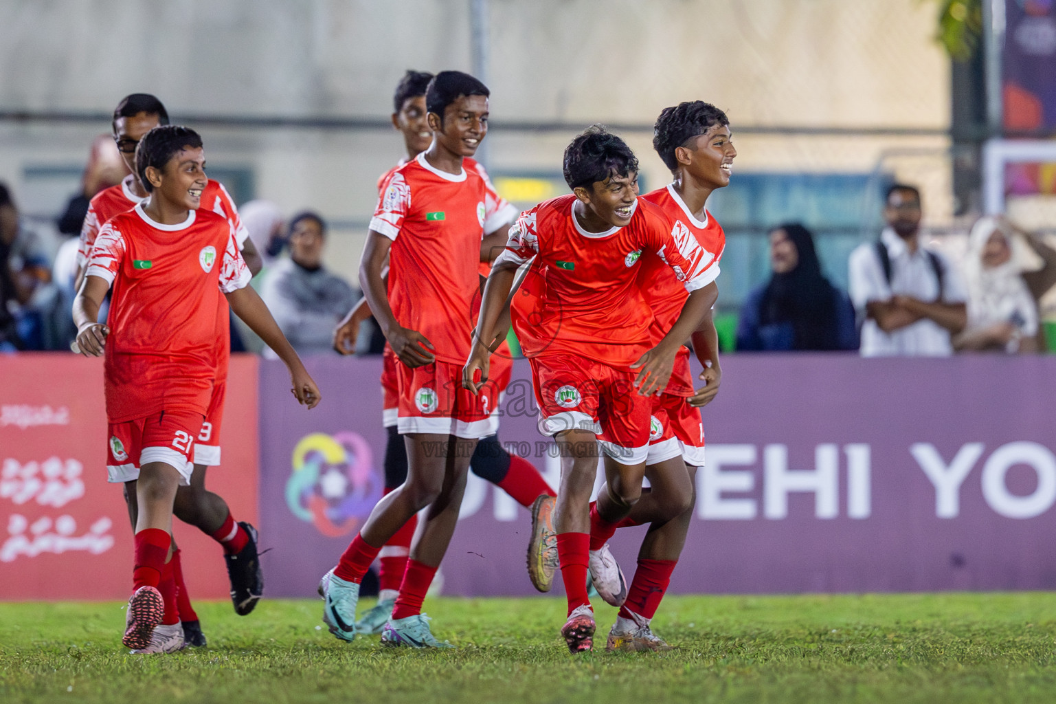 SUS vs Huriyya (U14) in Dhivehi Youth League 2024 - Day 2. Matches held at Henveiru Stadium on 22nd November 2024 , Friday. Photos: Shuu Abdul Sattar/ Images.mv