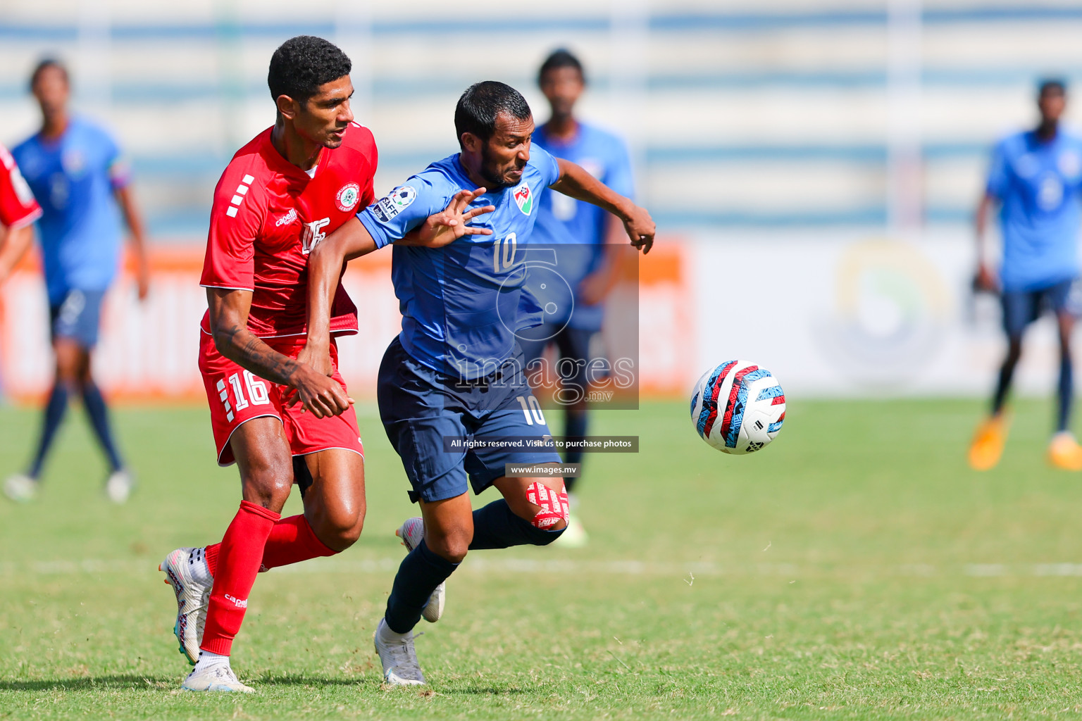 Lebanon vs Maldives in SAFF Championship 2023 held in Sree Kanteerava Stadium, Bengaluru, India, on Tuesday, 28th June 2023. Photos: Nausham Waheed, Hassan Simah / images.mv