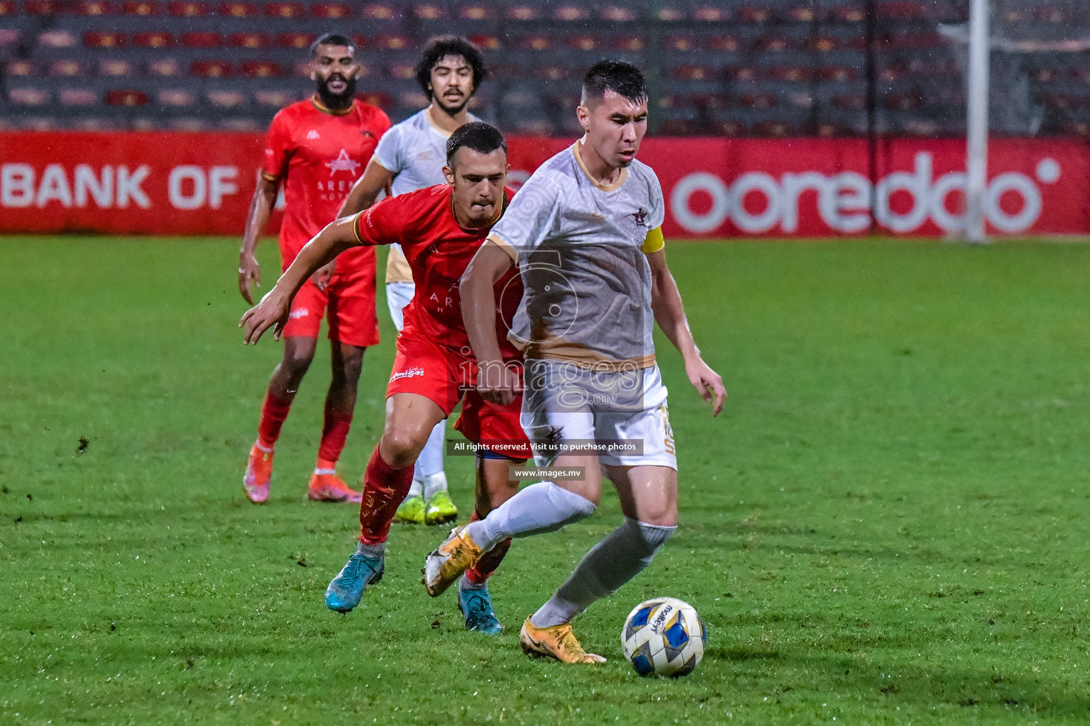 Da Grande vs Club Teenage in Dhivehi Premier League Qualification 22 on 24th Aug 2022, held in National Football Stadium, Male', Maldives Photos: Nausham Waheed / Images.mv