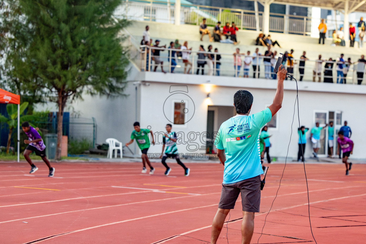 Day 1 of MWSC Interschool Athletics Championships 2024 held in Hulhumale Running Track, Hulhumale, Maldives on Saturday, 9th November 2024. 
Photos by: Hassan Simah / Images.mv