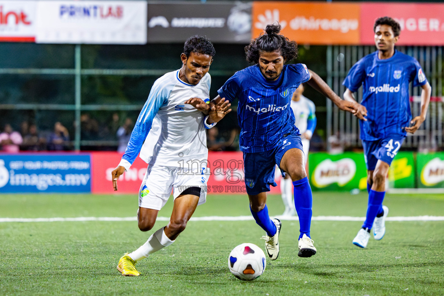 CLUB FEN vs TEAM ALLIED in Club Maldives Cup 2024 held in Rehendi Futsal Ground, Hulhumale', Maldives on Tuesday, 1st October 2024. Photos: Nausham Waheed / images.mv