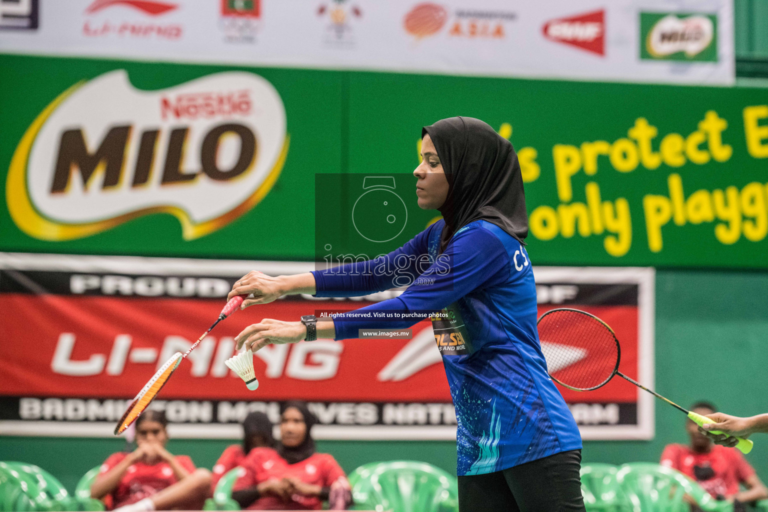 Day 2 of Badminton association mixed group championship 2021 held in Male', Maldives Photos by Nausham Waheed