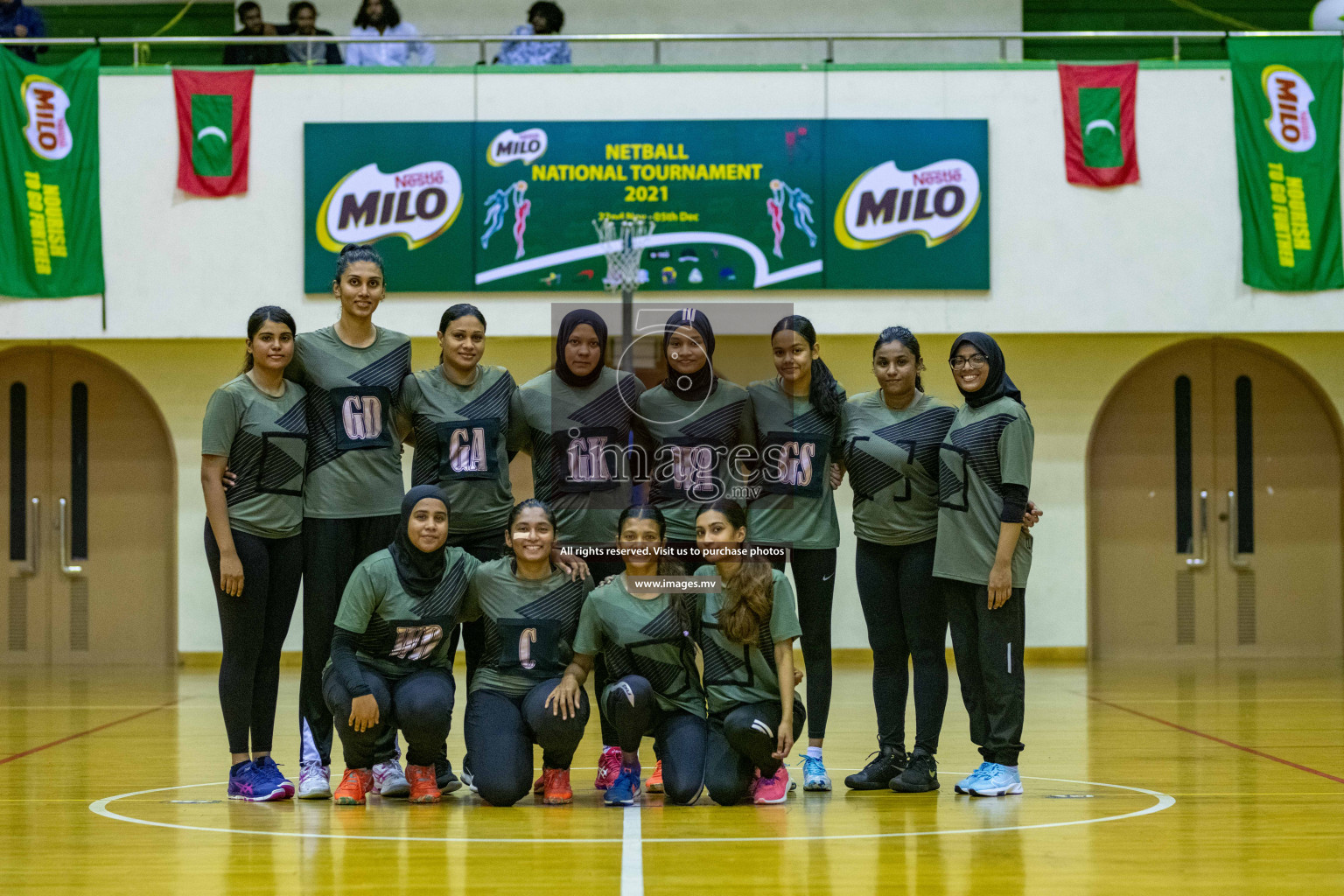 Kulhudhuffushi Youth & R.C vs Club Green Streets in the Finals of Milo National Netball Tournament 2021 (Women's) held on 5th December 2021 in Male', Maldives Photos: Ismail Thoriq / images.mv