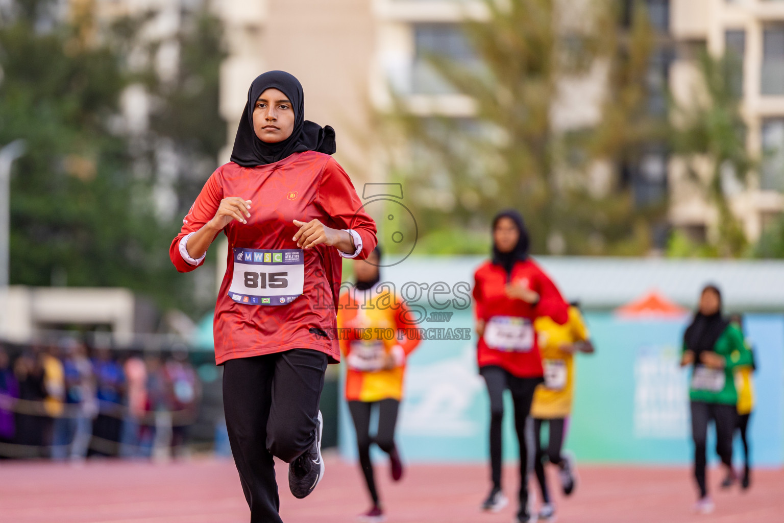 Day 2 of MWSC Interschool Athletics Championships 2024 held in Hulhumale Running Track, Hulhumale, Maldives on Sunday, 10th November 2024. 
Photos by: Hassan Simah / Images.mv