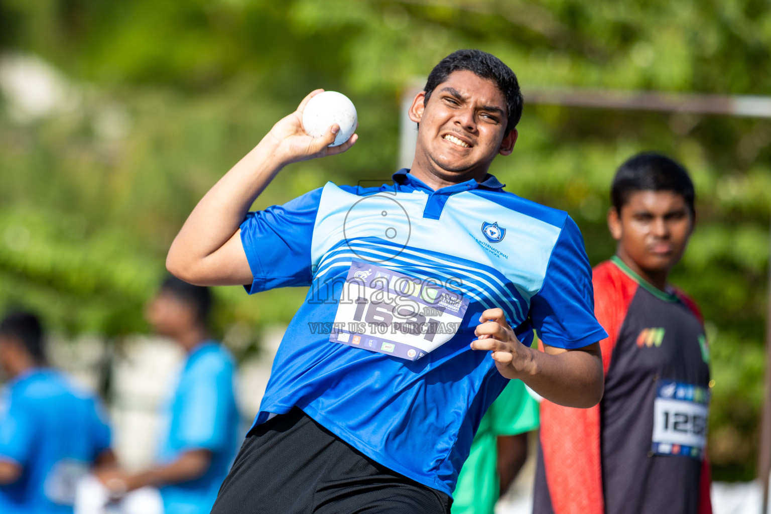 Day 1 of MWSC Interschool Athletics Championships 2024 held in Hulhumale Running Track, Hulhumale, Maldives on Saturday, 9th November 2024. 
Photos by: Ismail Thoriq / images.mv