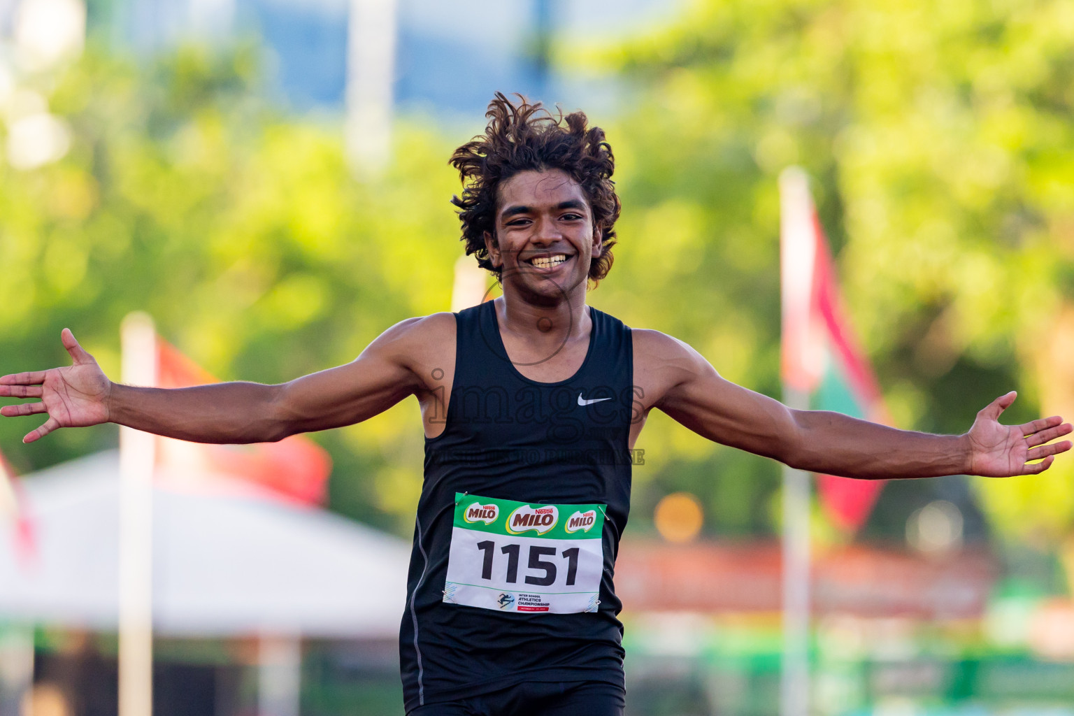 Day 4 of Inter-school Athletics Championship 2025 held in Ekuveni Synthetic Track, Male', Maldives on Thursday, 09th October 2025. Photos by: Nausham Waheed / Images.mv