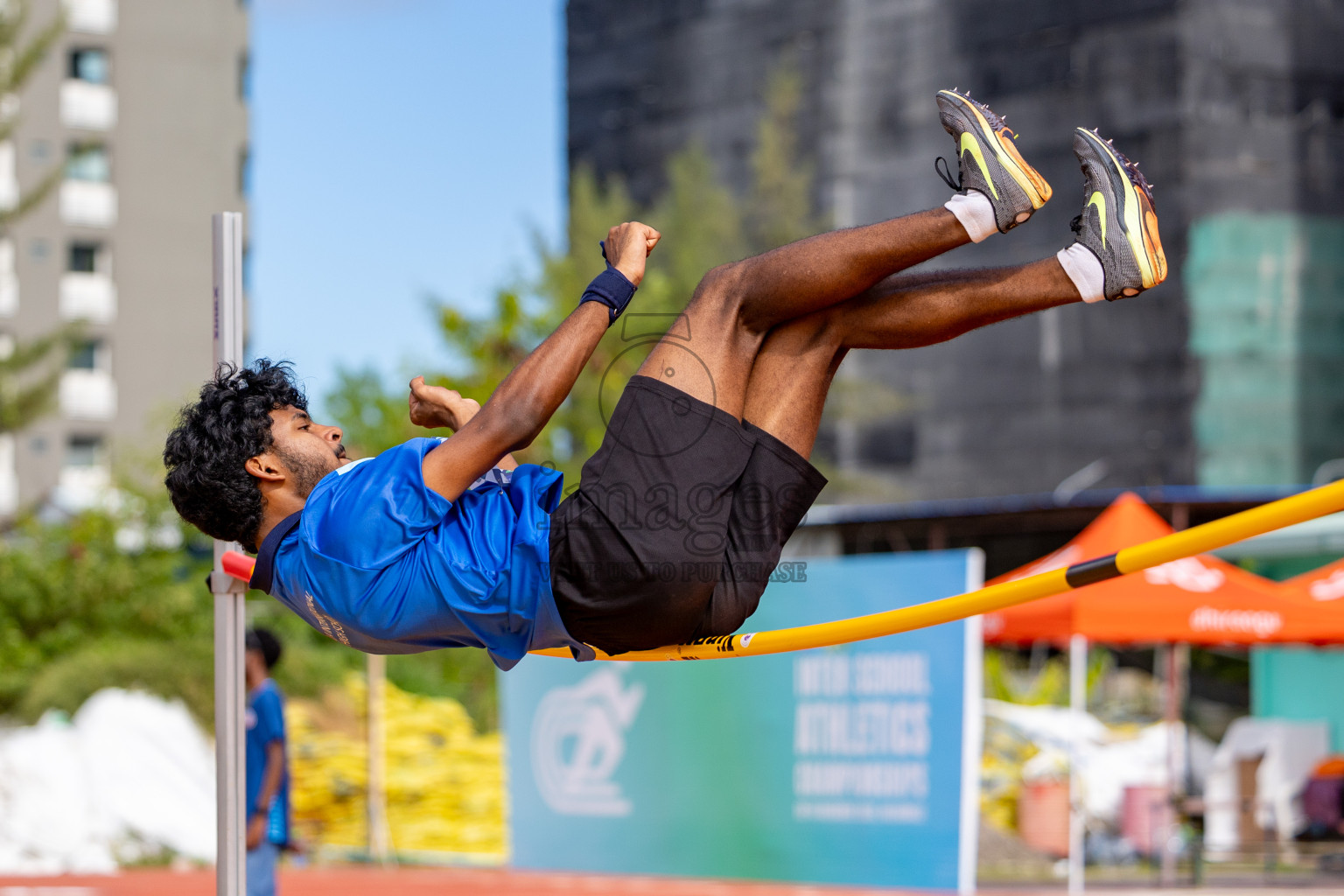 Day 2 of MWSC Interschool Athletics Championships 2024 held in Hulhumale Running Track, Hulhumale, Maldives on Sunday, 10th November 2024. 
Photos by:  Hassan Simah / Images.mv